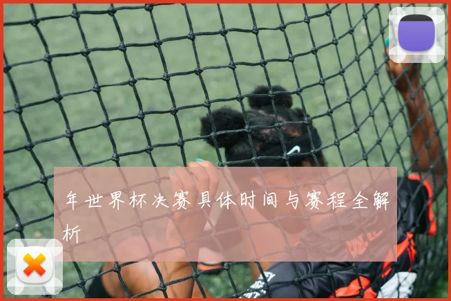 年世界杯决赛具体时间与赛程全解析